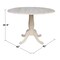 International Concepts Round 42 in Rd Dual Drop Leaf Pedestal Table, 29.5 inH, Unfinished, Ready to Finish, 42 in W, 42 in L K-42DPT - alternate 4